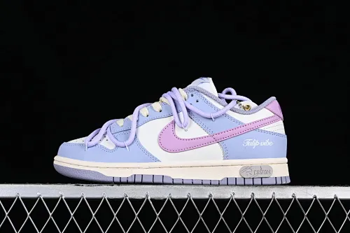 All Categories Nk SB Dunk Series Nk SB Dunk Low Low-top sneakers Nk Dunk Low "RISK" Fantasy French Tulip Love Buckle SB strap low-top casual sneakers DD1503-500